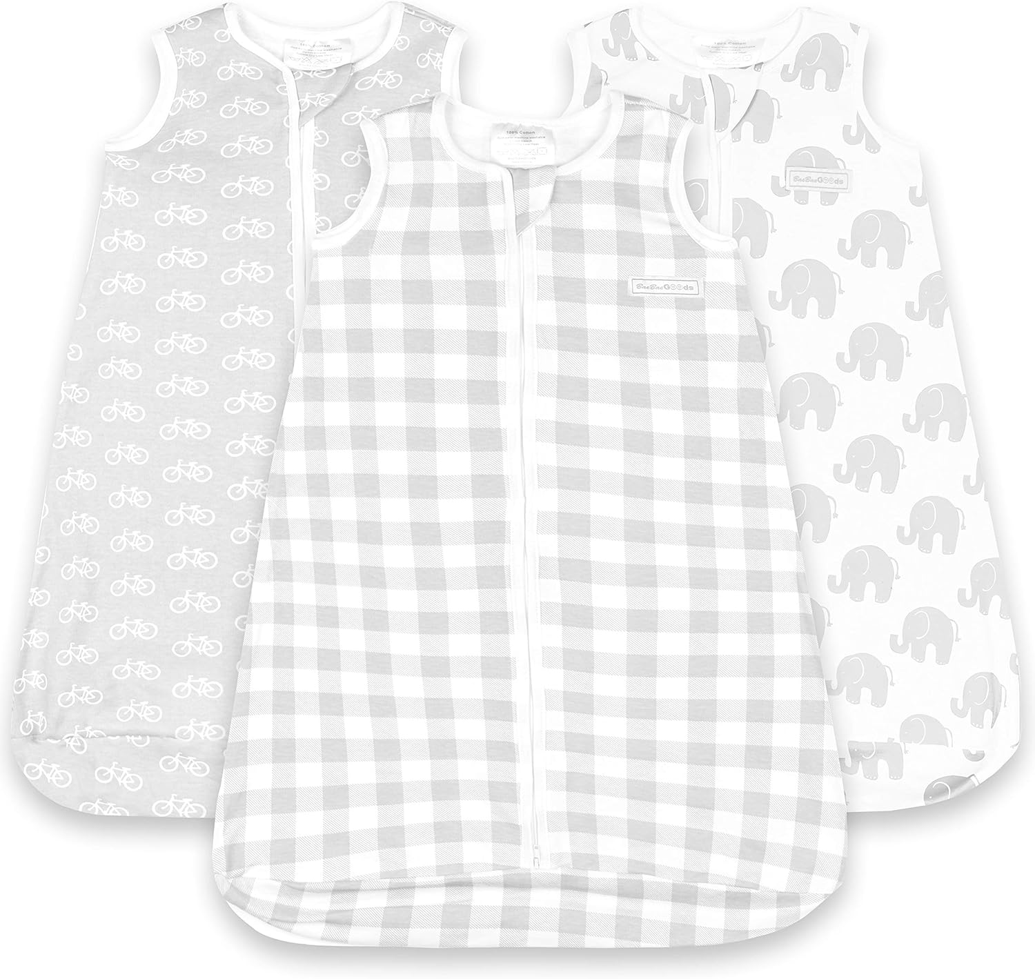 230816040341229_1 Baby Sleeping Bag Sack – Infant Sleeping Bags 12-18 Months – 3 Pack - Cotton Wearable Blanket Baby Sleep Bag – Unisex Zip Up Baby Bag for Sleeping for Boys & Girls – Breathable Bag Sleepers for Babies - Image 1